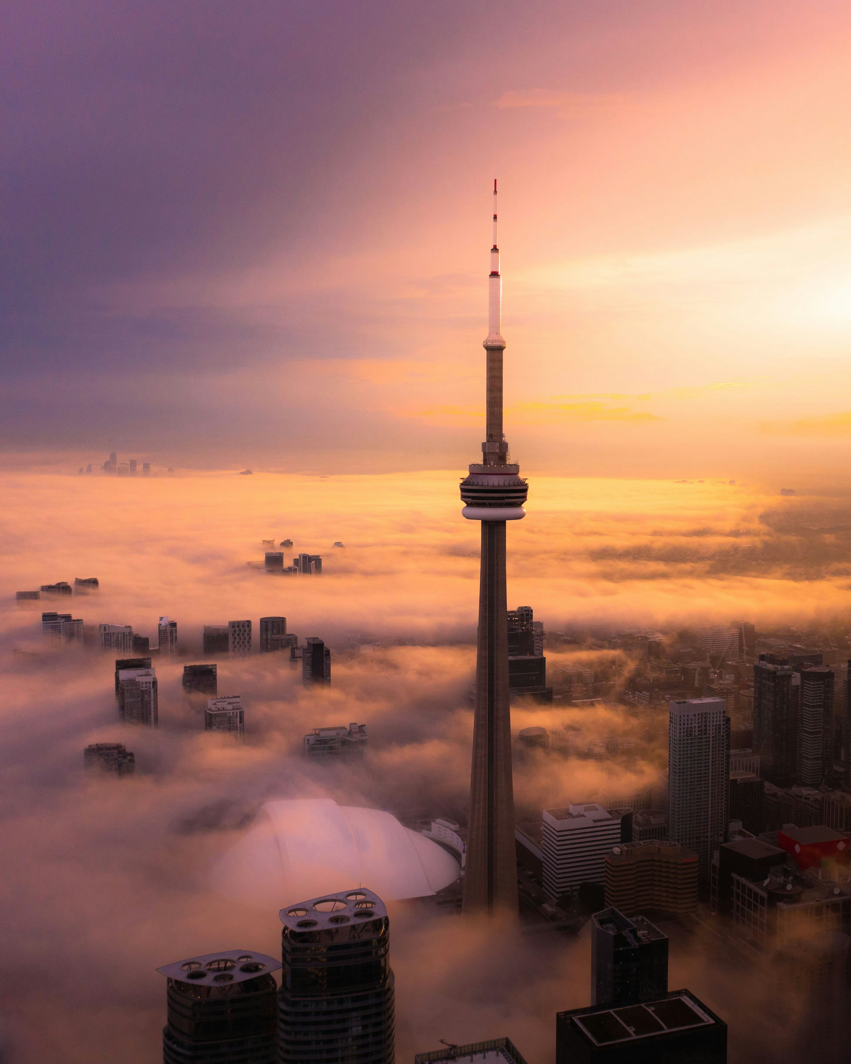 Toronto skyline with CN Tower